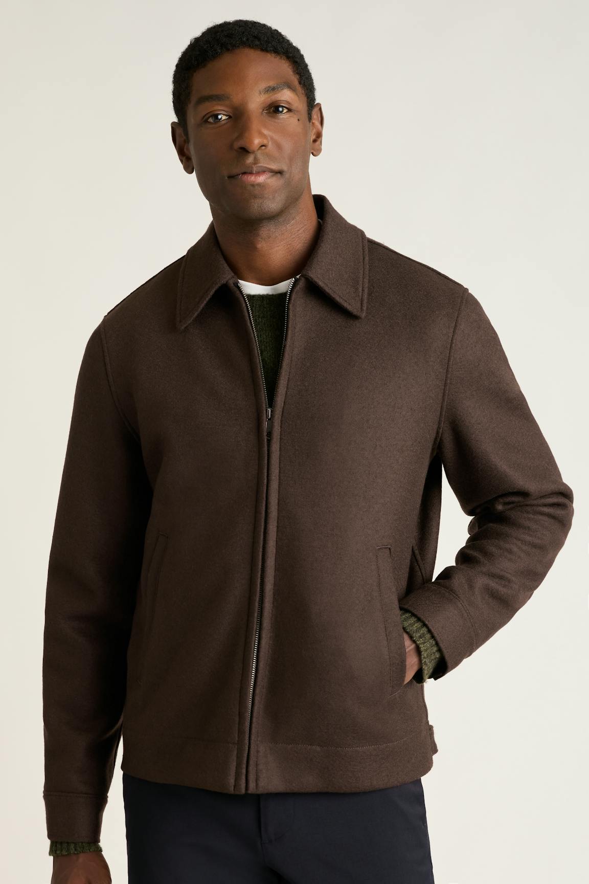Italian Brushed Wool Deck Jacket Bonobos Popular