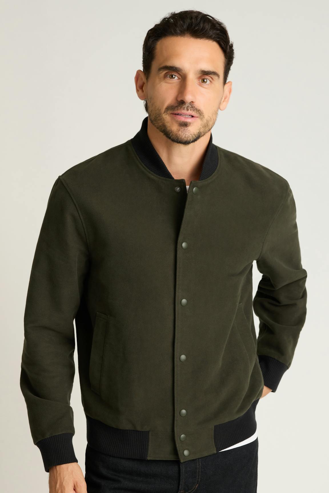 The Italian Moleskin Bomber Bonobos Featured